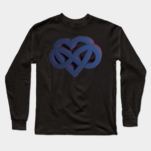 3D Endless Love - Felt Long Sleeve T-Shirt by 3DMe